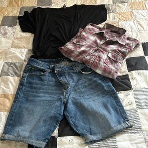 Basics…black, denim, plaid